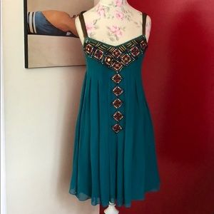 Sue Wong Silk Beaded Dress